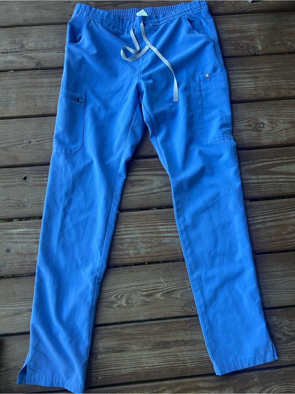 FIGS Technical Collection Blue Cargo Scrub Pants